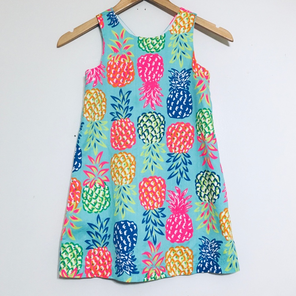Tommy Bahama Tropical Multi-Color Pineapple Dress Girls Size 7